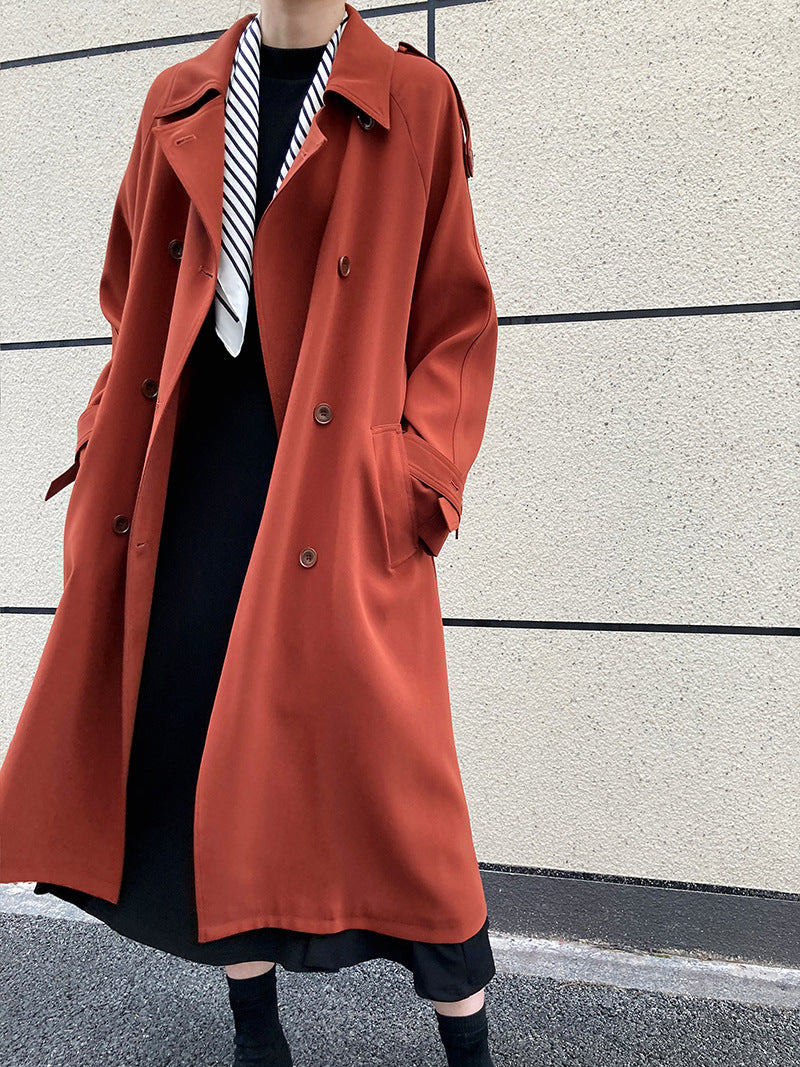 Fashion Loose Long Trench Coats for Women