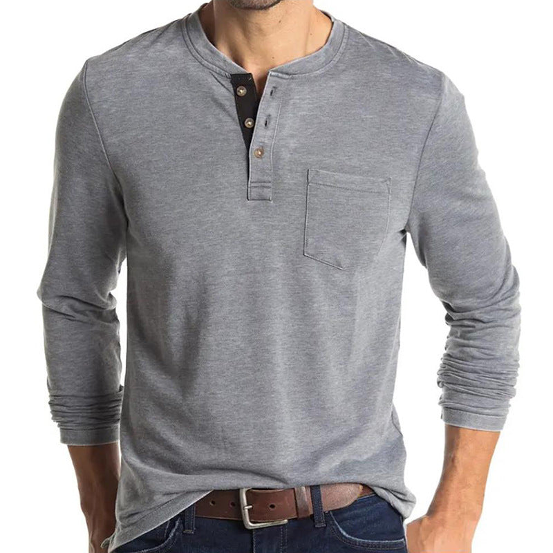 Casual Round Neck Long Sleeves T Shirts