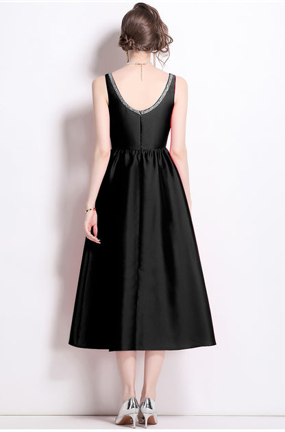 Elegant Square Neckline Sleeveless Dresses