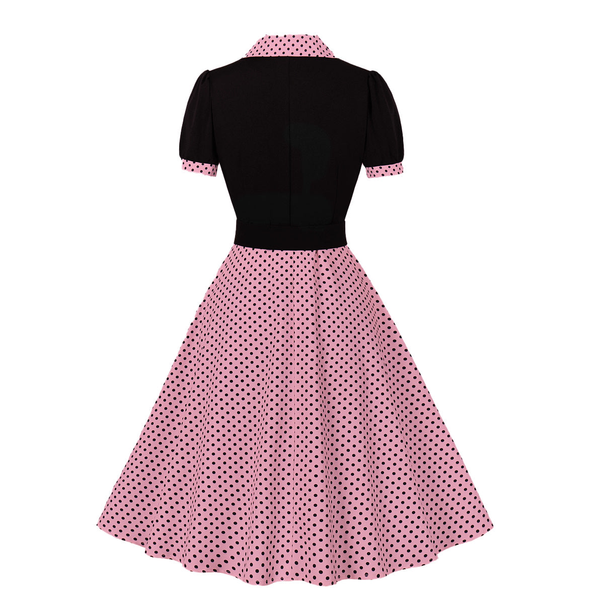 Vintage Polk Dot Short Sleeves Dresses