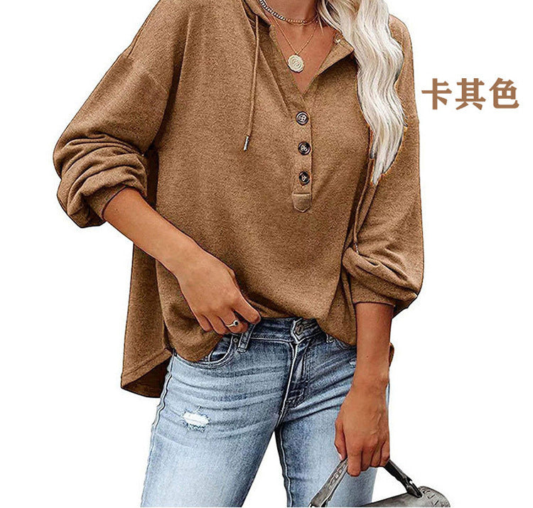 Casual Long Sleeves Hoodies Shirts for Women