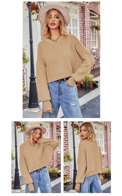 Fashion Round Neck Knitted Pullover Sweaters