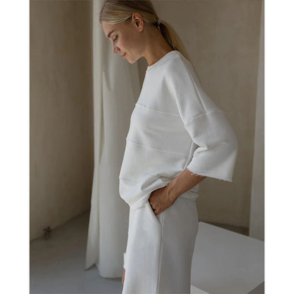 Casual Soft Cotton Short Sleeves T Shirts and Shorts
