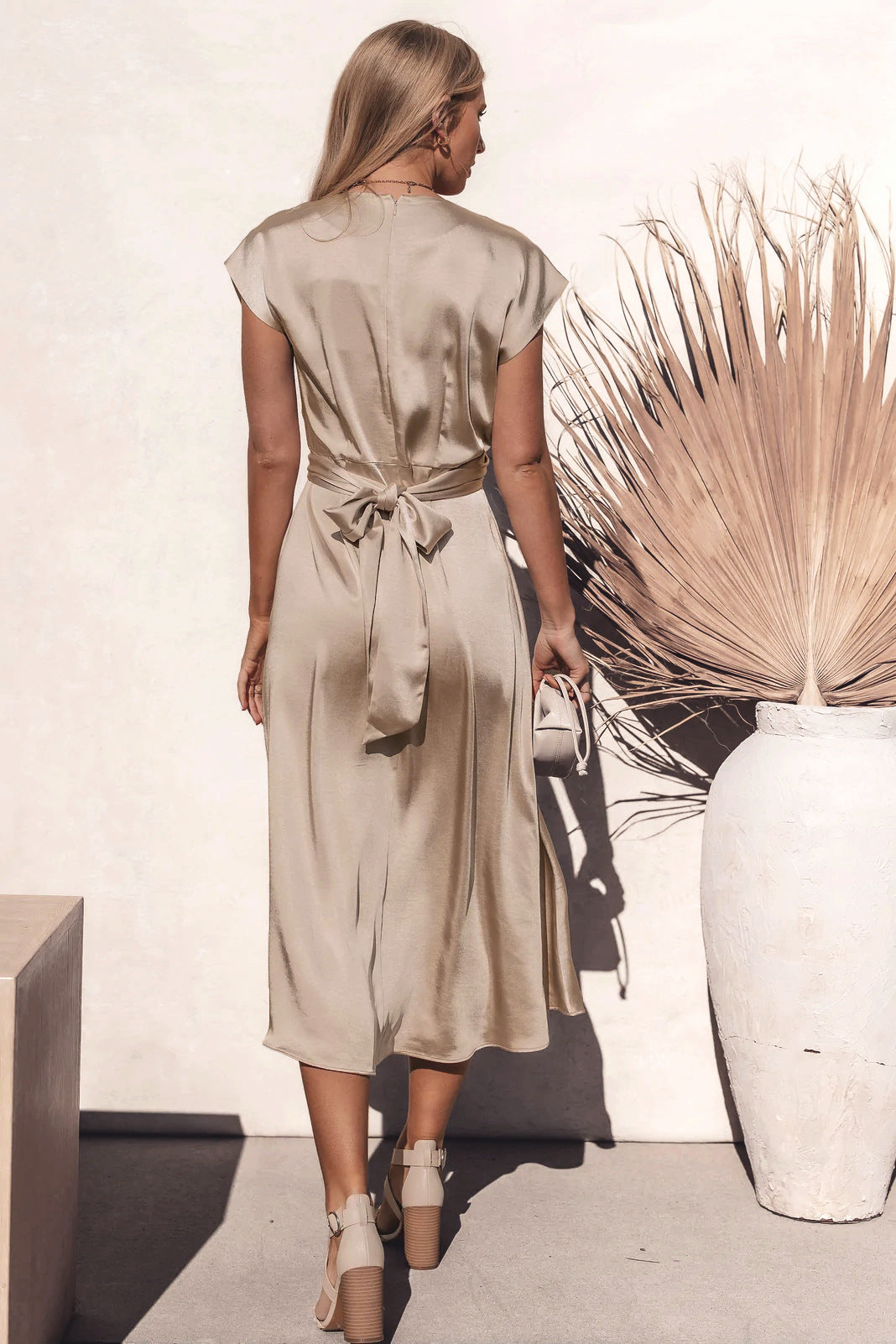 Fashion Summer Satin Evening Party Dresses