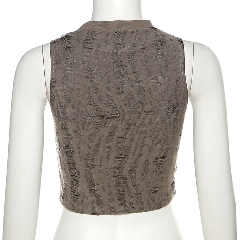 Sexy Summer Sleeveless Midriff Baring Tank Tops