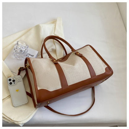 Women Canvas Fashion Short Trip Storage Bags