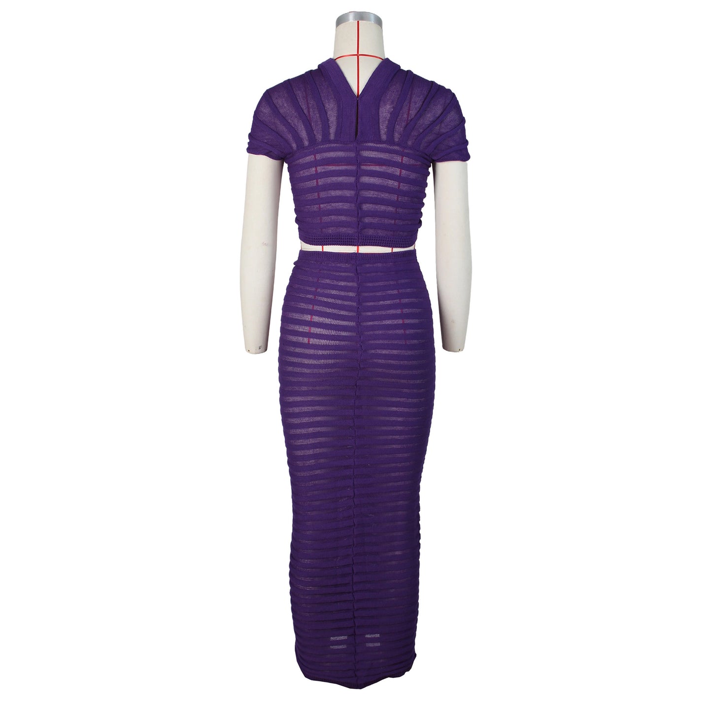 Sexy See Through Knitted Night Party Dress Suits