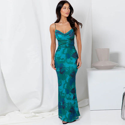 Sexy Strapless Lace Up Long Sheath Dresses