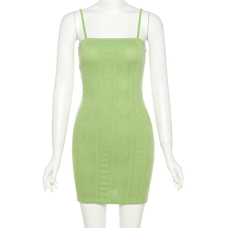 Sexy High Waist Knitted Sheath Mini Dresses