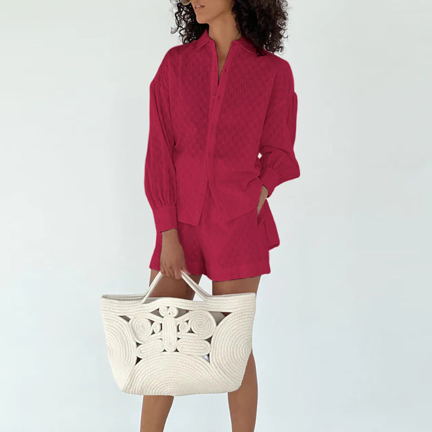 Designed Shirts & Shorts Two Pieces Suits for Women