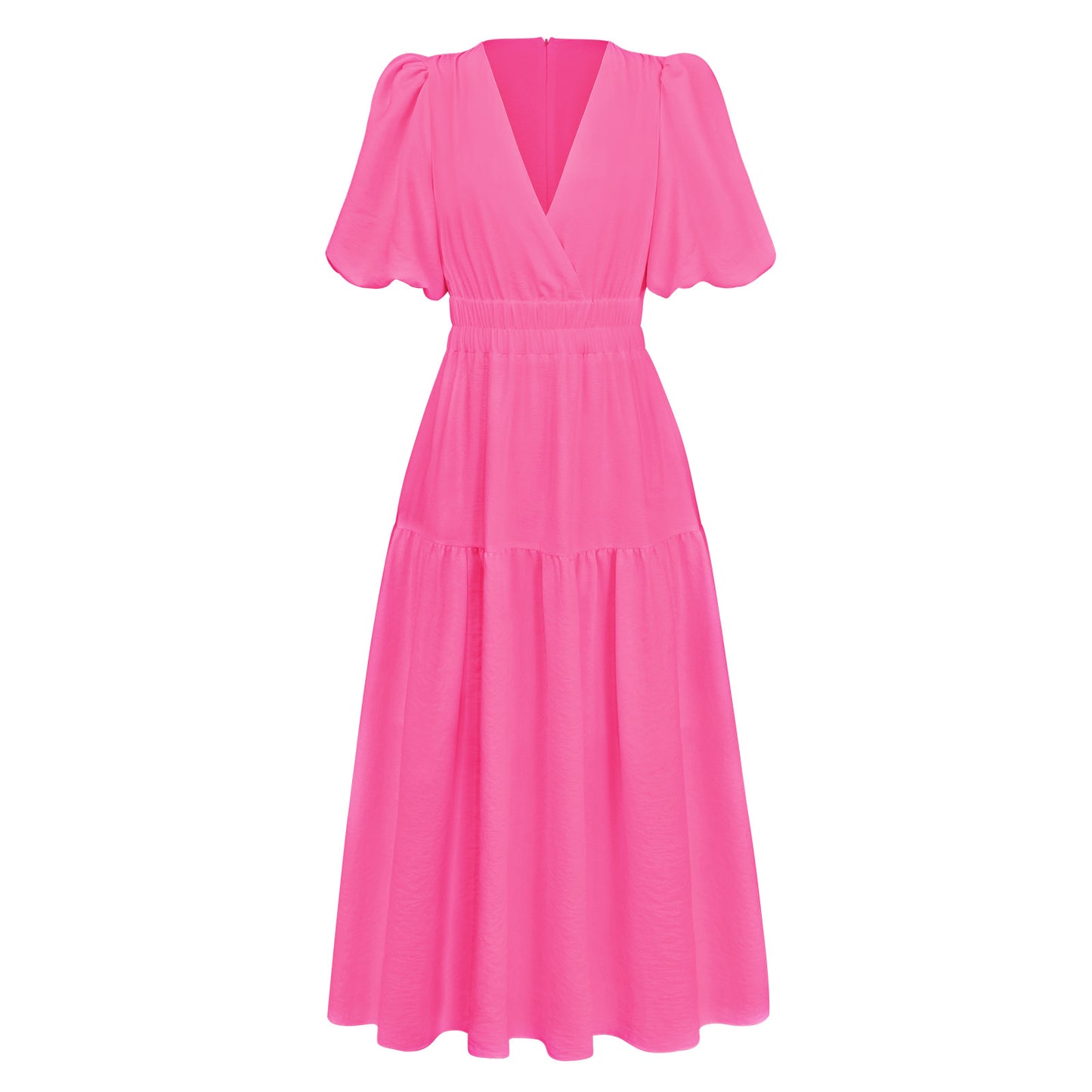 Fashion V Neck Summer Long Dresses for Women