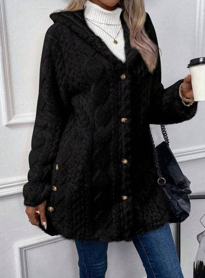 Fashion Warm Velvet Cardigan Winter Overcoats