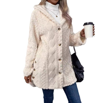 Fashion Warm Velvet Cardigan Winter Overcoats