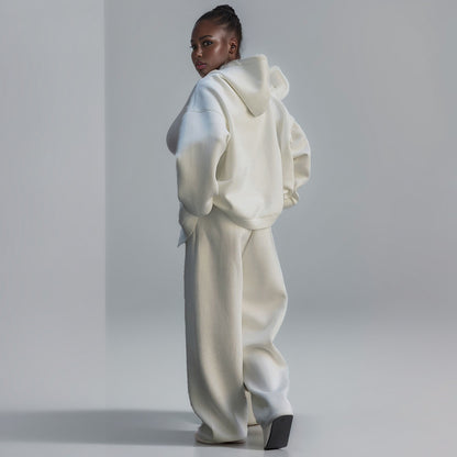 Designed Zippered Hoodies Coats & Drawstring Sports Pants