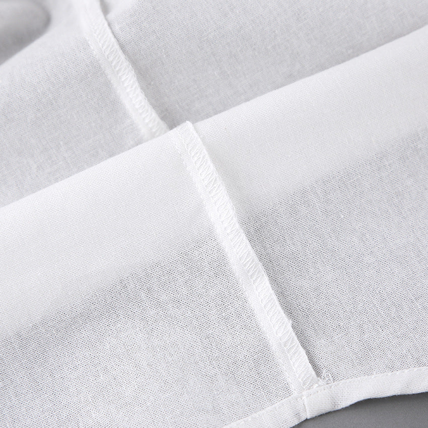 Summer Cotton Long Sleeves Shirts and Shorts Suits