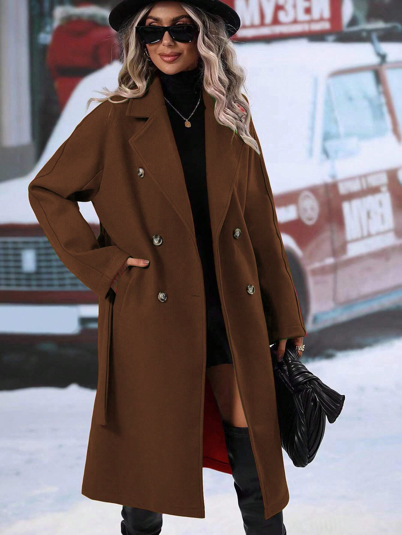 Fashion Women Midi Length Winter Coats