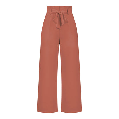 Elegant Office Lady Summer Wide Legs Pants