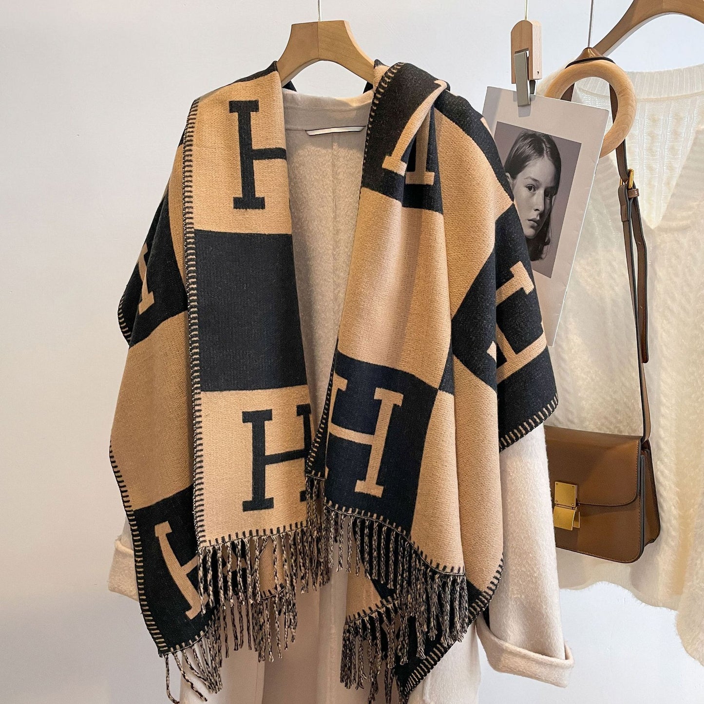 H Design Winter Warm Scarves Shawl