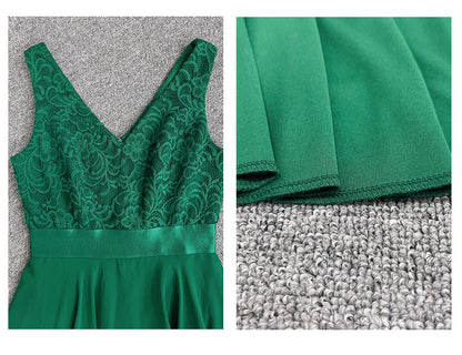 Fashion Sleeveless Chiffon Irregular Cocktail Lace Dresses