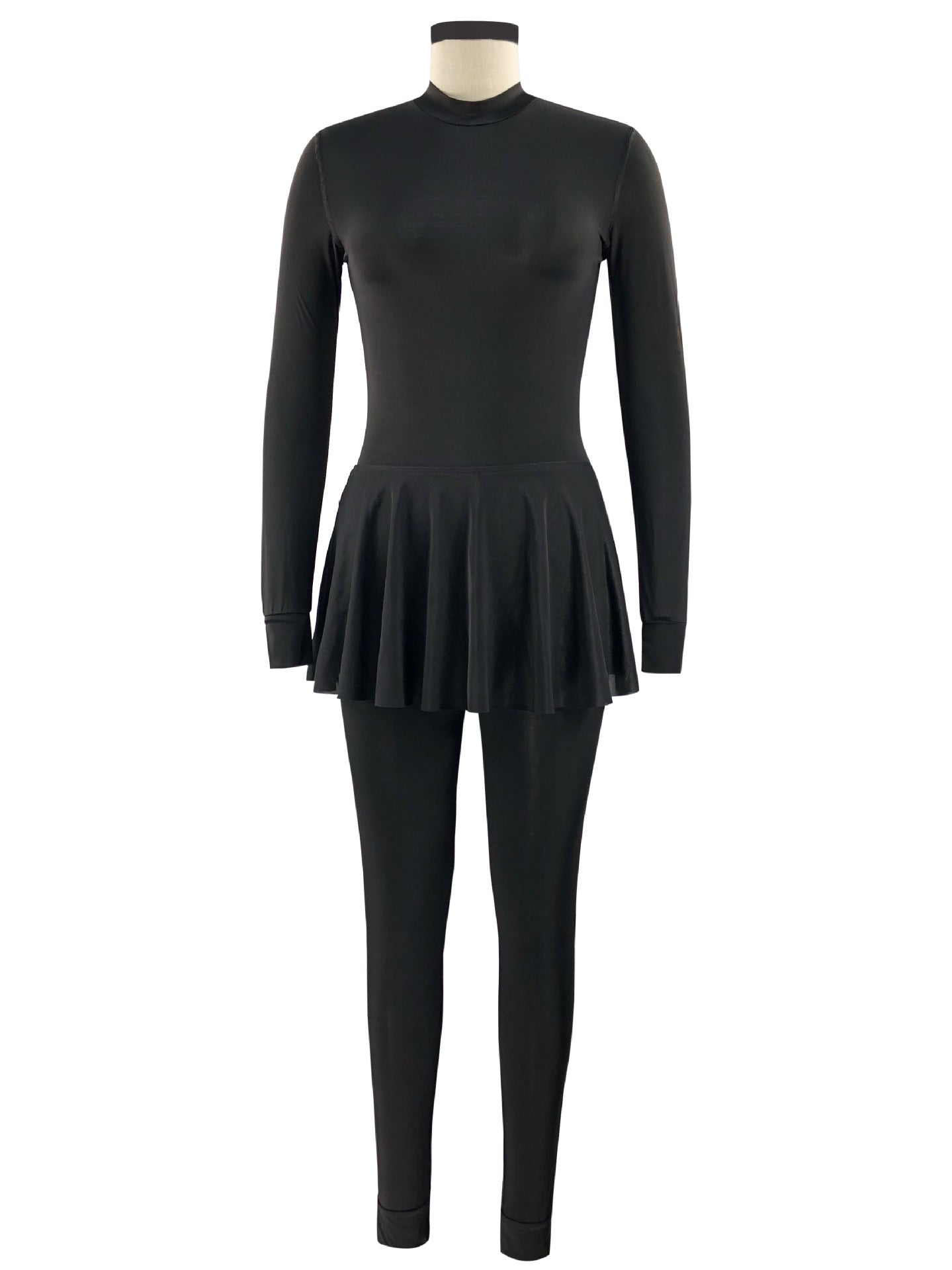 Arabic Long-sleeved Sunscreen Fully Enclosed One-piece Conservative Swimsuit