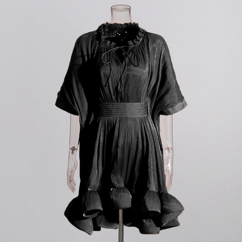 Luxury Designed Ruffled Short Dresses