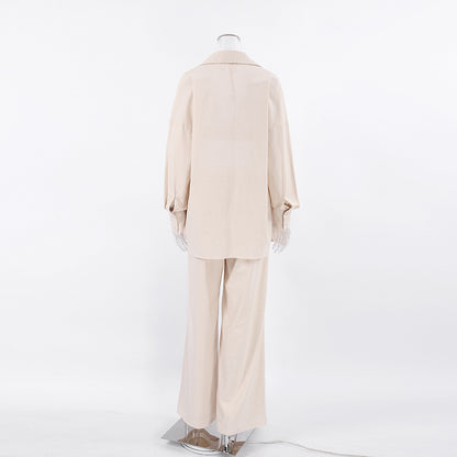 Casual 100% Cotton There Pieces Women Suits