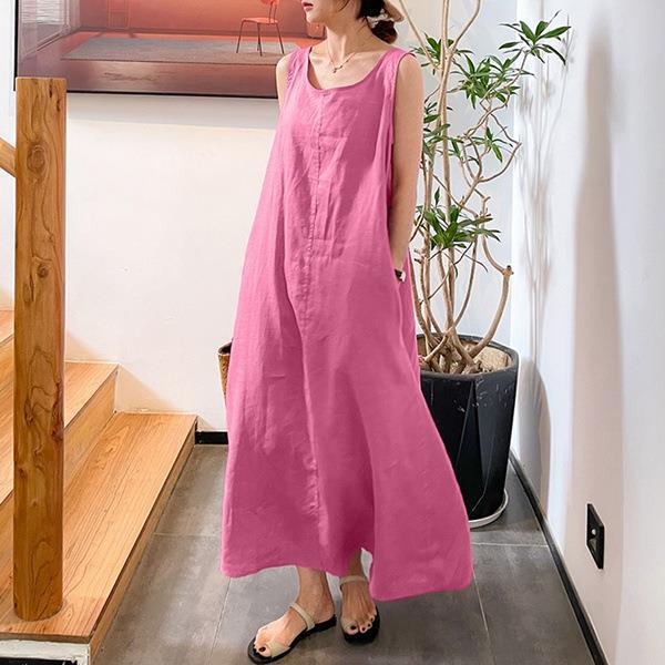 Casual Women Loose Long Sleeveless Dresses