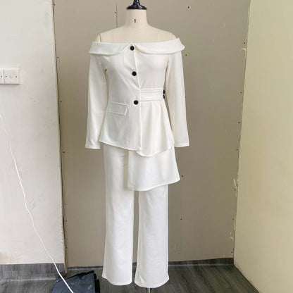 Fashion Blazer Tops and Pants Suits for Women