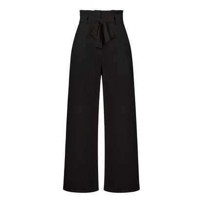 Elegant Office Lady Summer Wide Legs Pants