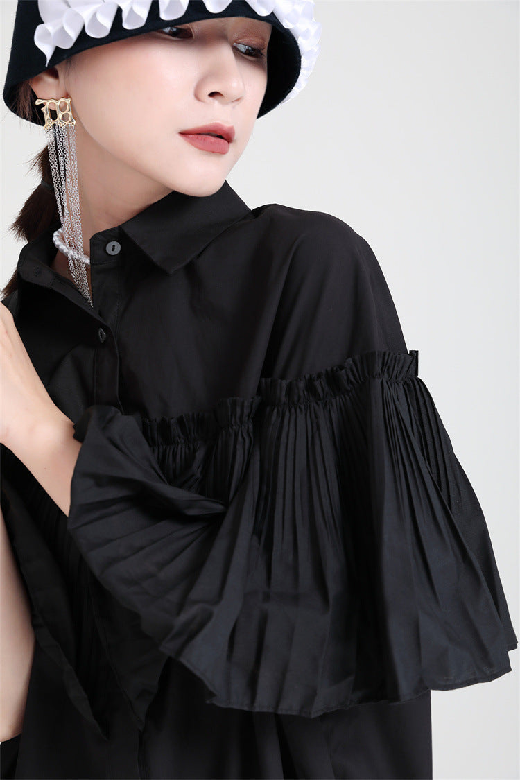 Casual Summer Irregular Designed Shirts Dresses