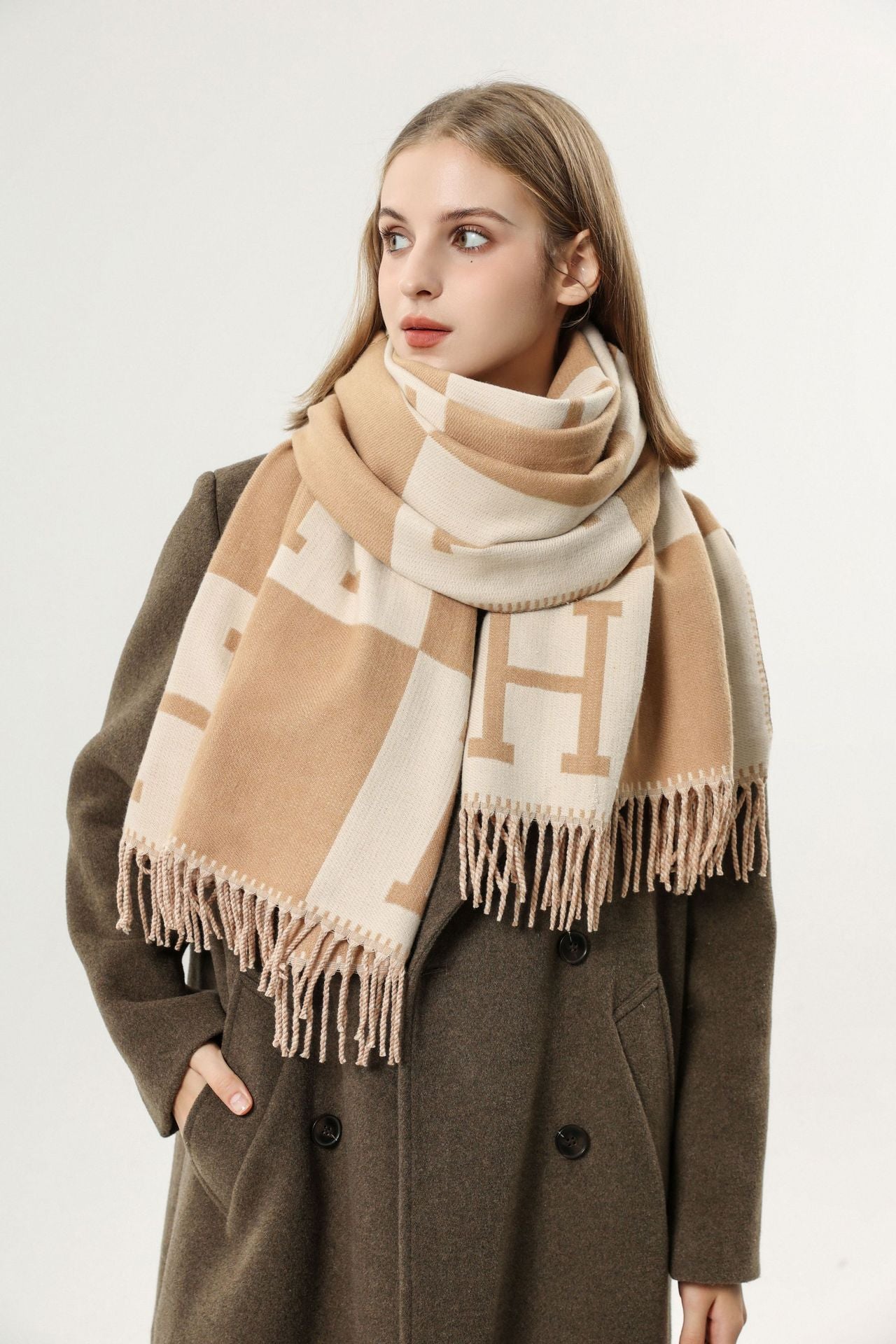 H Design Winter Warm Scarves Shawl