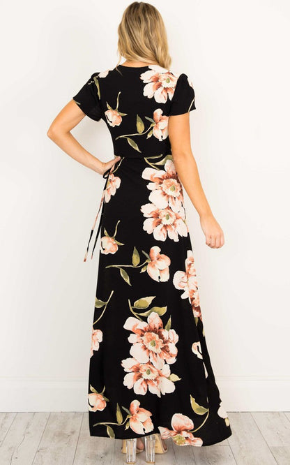 Casual Summer Floral Print Long Dresses