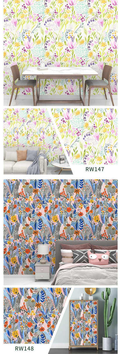 Palm Leaf Design Wallpapers for Living Room