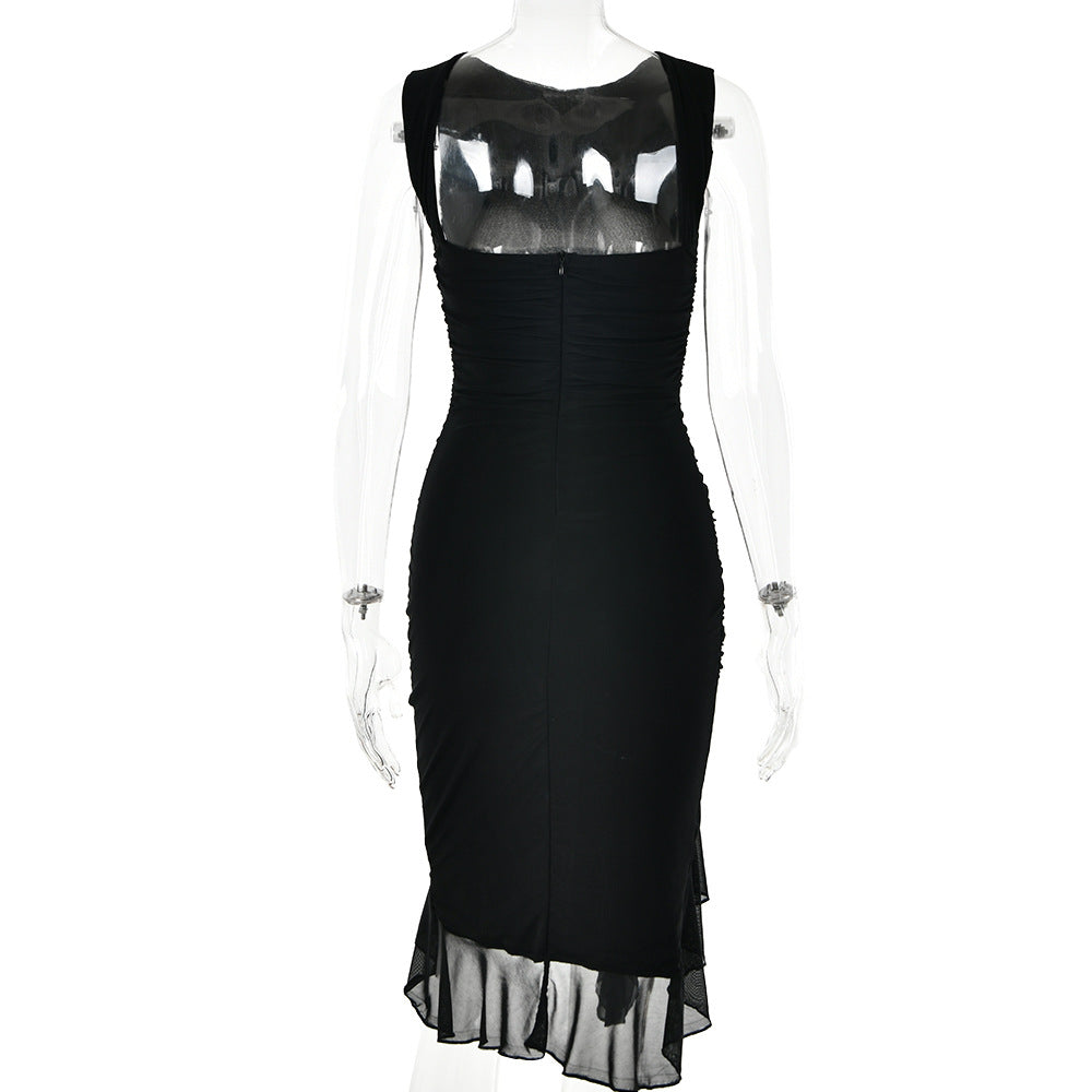 Sexy One Shoulder Summer Sleeves Sheath Dresses
