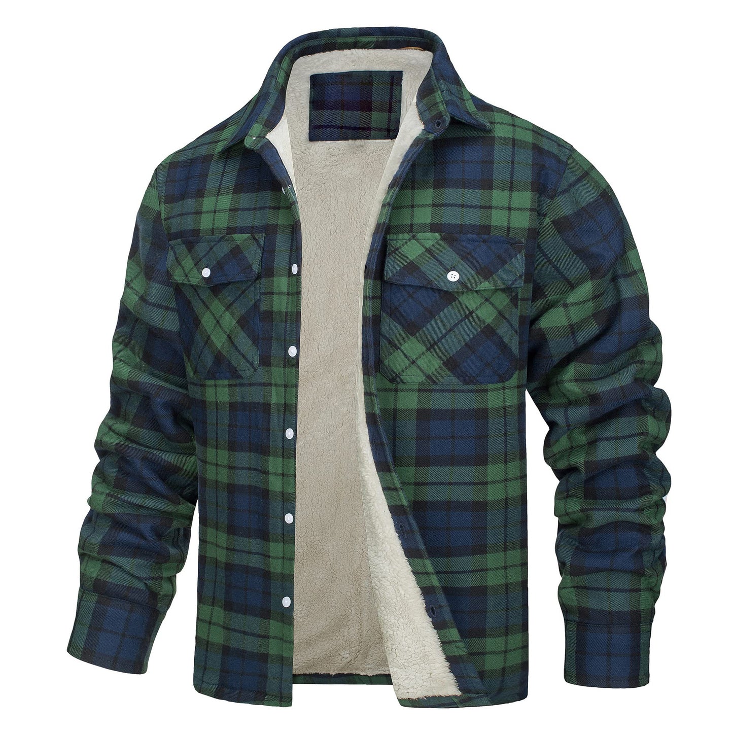 Casual Long Sleeves Thicken Shirts Jackets for Men