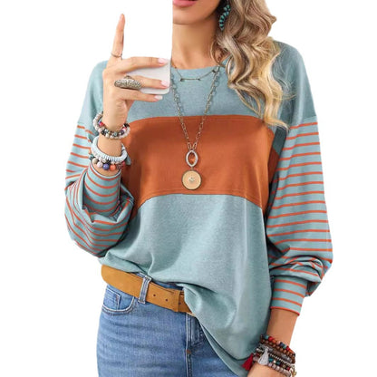 Casual Round Neck Long Sleeves T Shirts for Women