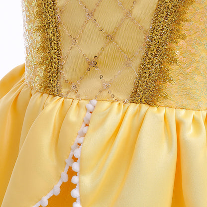 Princess Bell Kid's Ball Cosplay Dresses