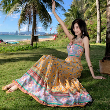 Designed Summer Holiday Tank Tops & Skirts