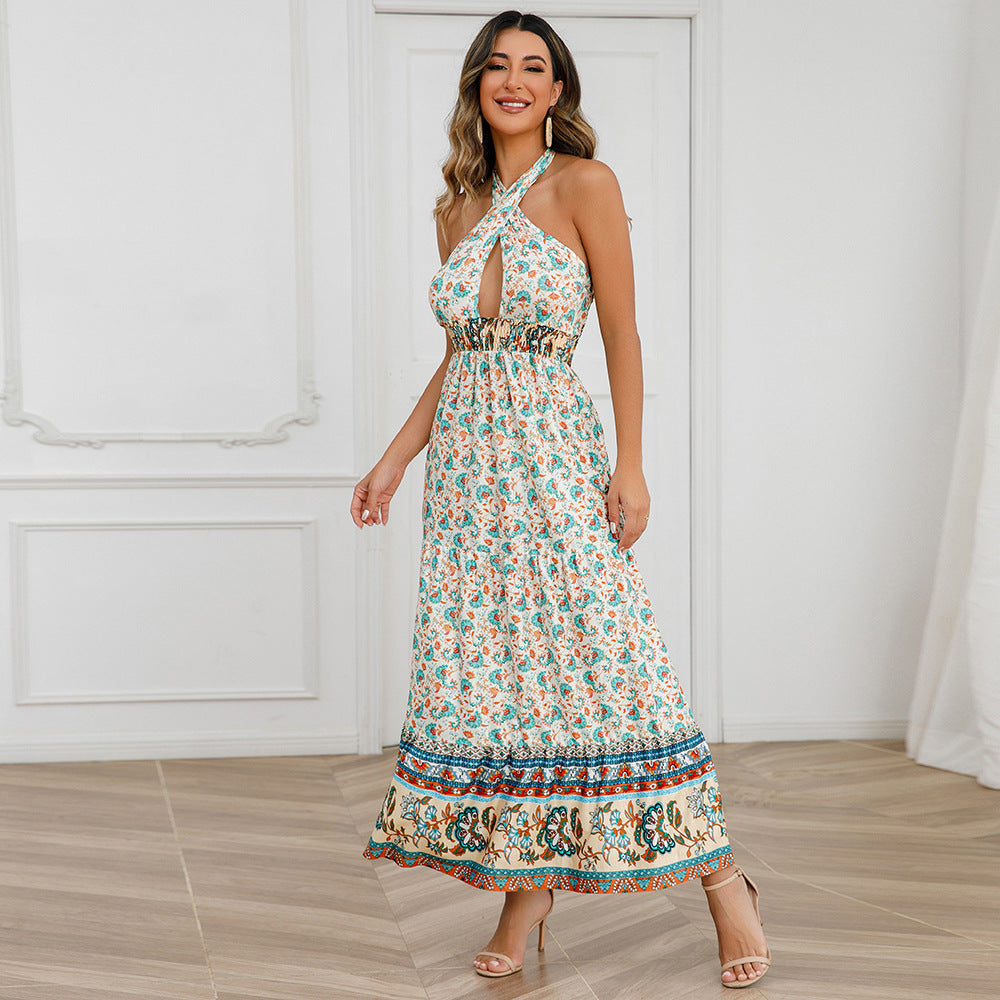 Sexy Halter Summer Bohemian Dresses