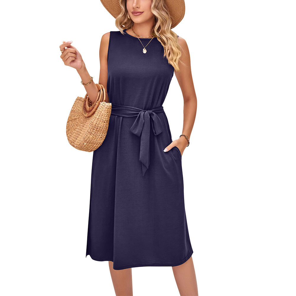 Summer Sleeveless Daily Midi Dresses