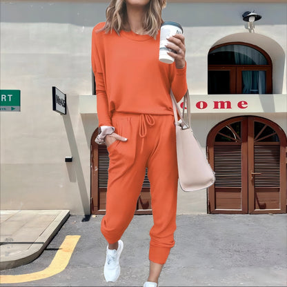 Casual Fall Long Sleeves Blouses and Pants