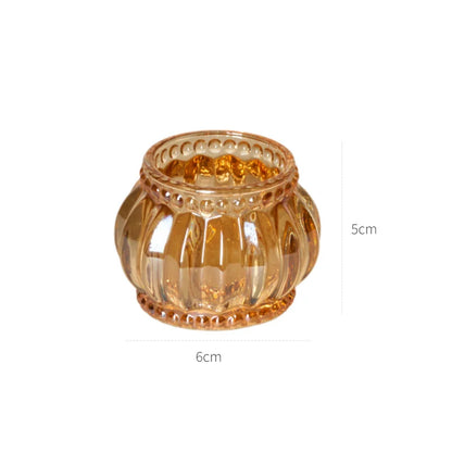 Decorative Crystal Candle Holders for Table Wedding Table Centerpiece Candle Stand Clear Glass Candlestick Holder Home Decor