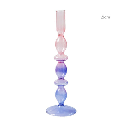 European Candle Holder Glass Candlestick Home Decoration Wedding Decoration Candle Stick Holder Nordic Home Decor