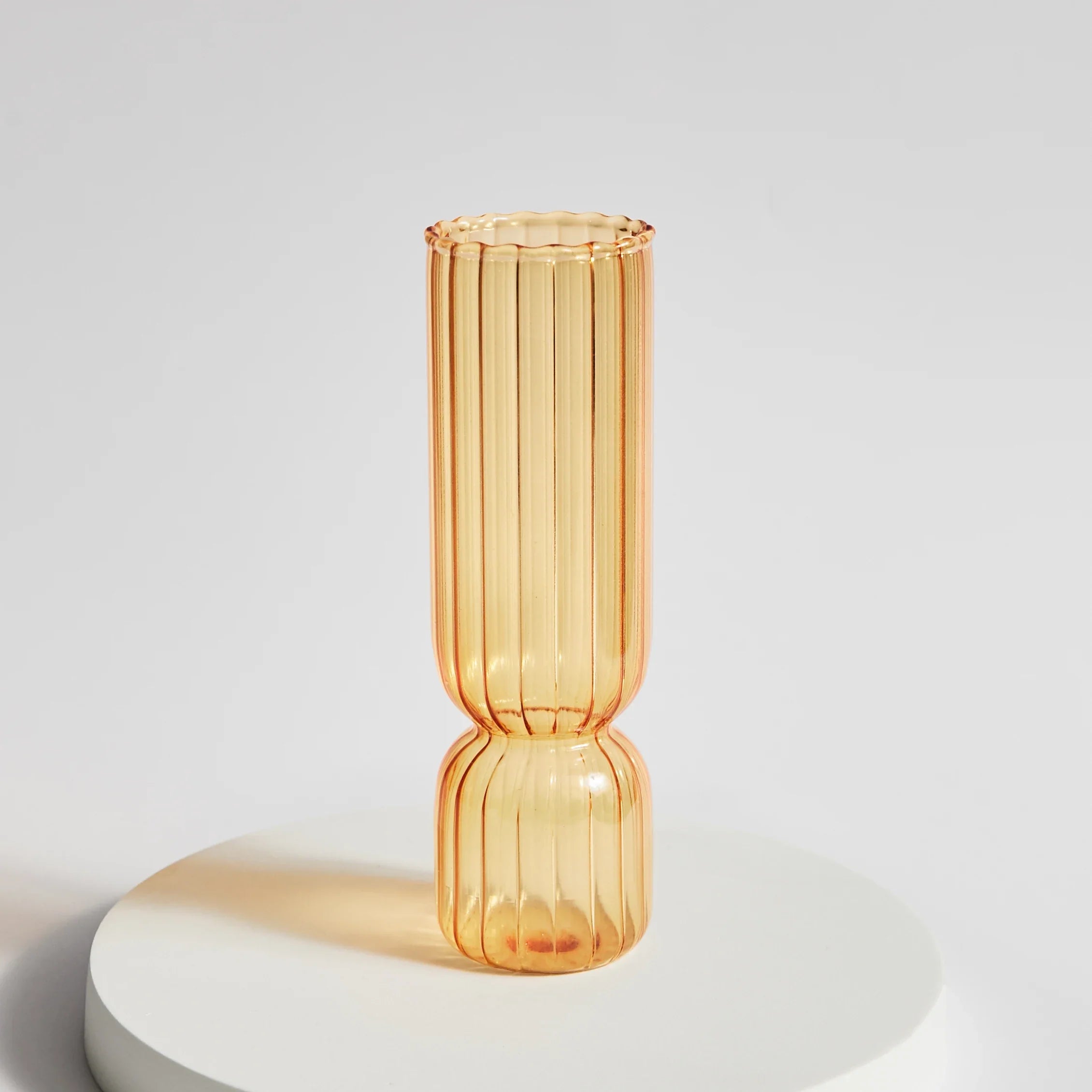 Nordic Orange Glass Taper Candle Holder Creative Home Decor Wedding Party Dinner Candlelight Decoration Living Room Candlestick