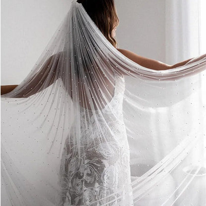 Elegant Wedding Birthday Party Pearl Tablecloth Decor Tulle Cake Dessert Buffet Table Cover Stylish Backdrop Curtain Photo Prop
