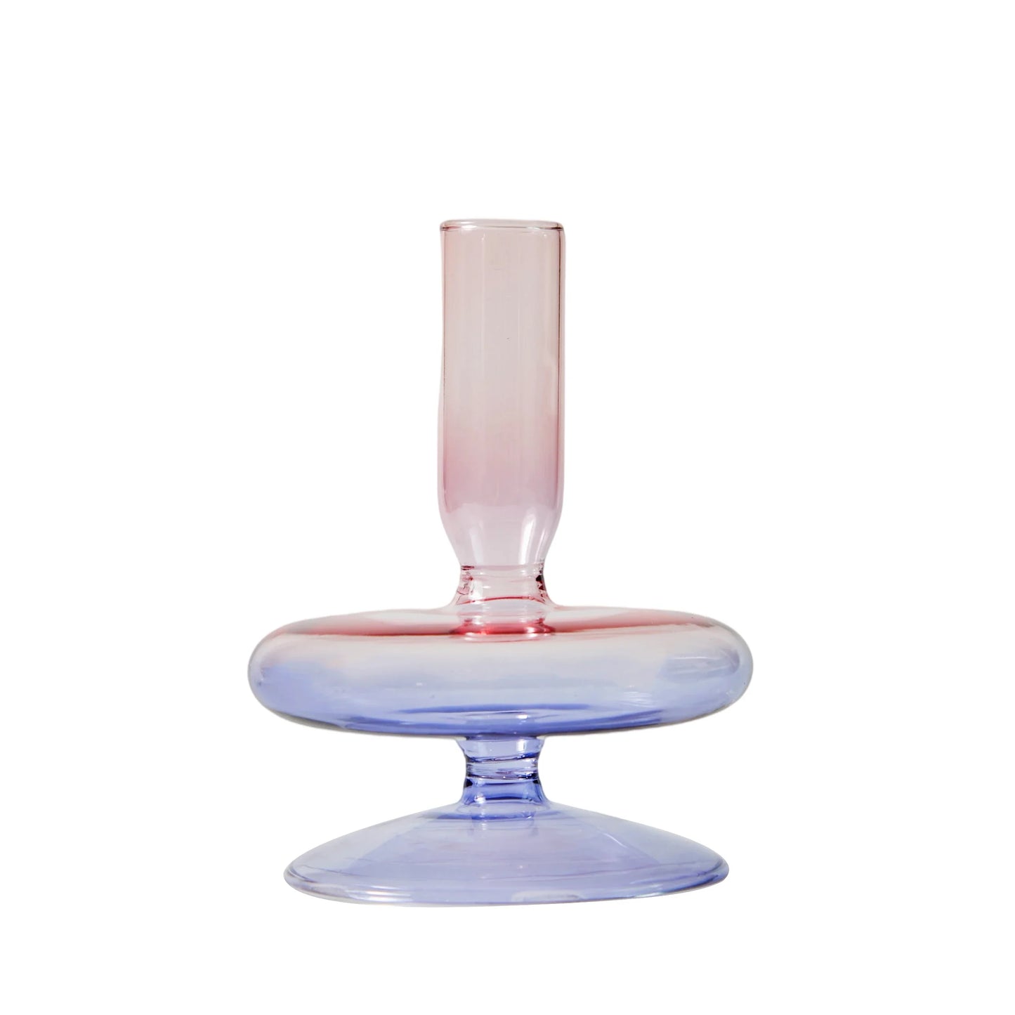 Lilac Glass Candlesticks Candle Holders Wedding Table Centerpieces Nordic Home Decoration Christmas Gift Glass Candle Holder