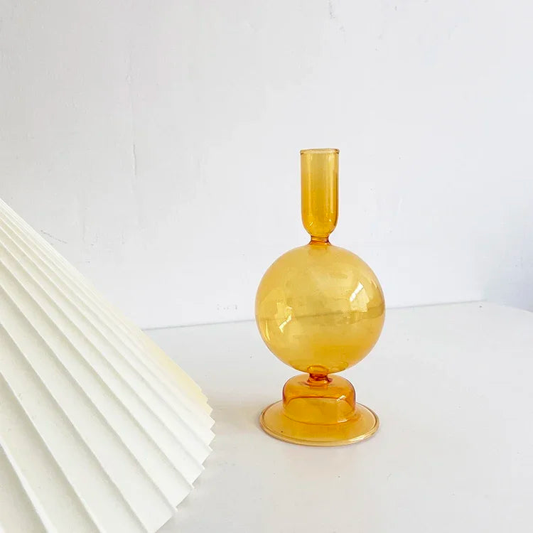 Creative Morocco Candlestick Glass Decorative Candlestick Holder Window Display Home Decoration accessories Wedding Table