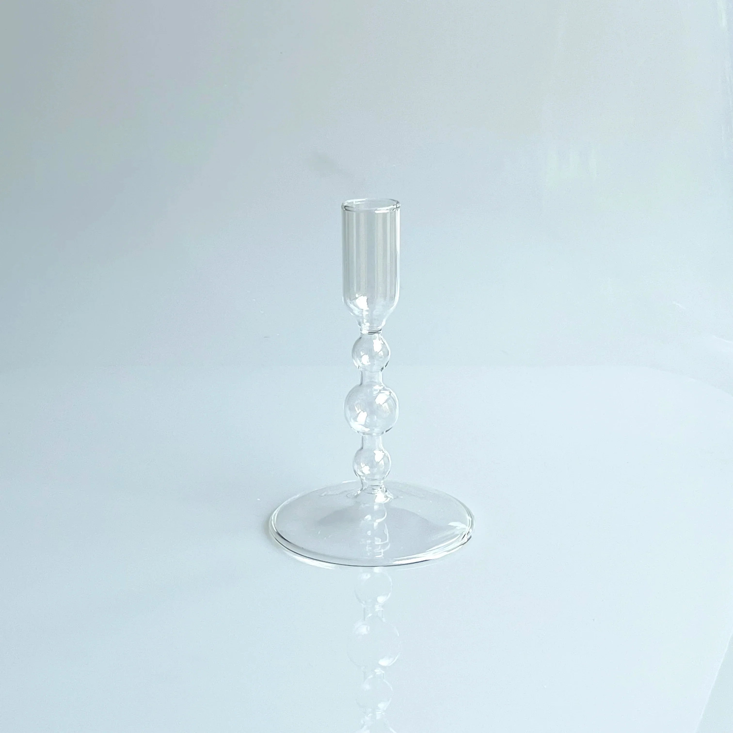 Slim Candlestick Holder Glass Candle Holders Home Decor Glass Table Candle Stand Holder Creative Decoration Ornament