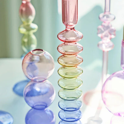 Candlestick Holder Glass Candle Holder for Candlestick Dinner Party Wedding Centerpieces Table Decoration Home Decor