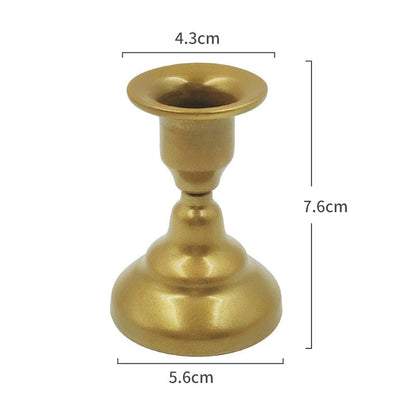 Creative Candle Holder Home Decor Metal Candlestick Retro Desktop Ornaments Indoor Wrought Iron Wedding Adornment Bougeoir